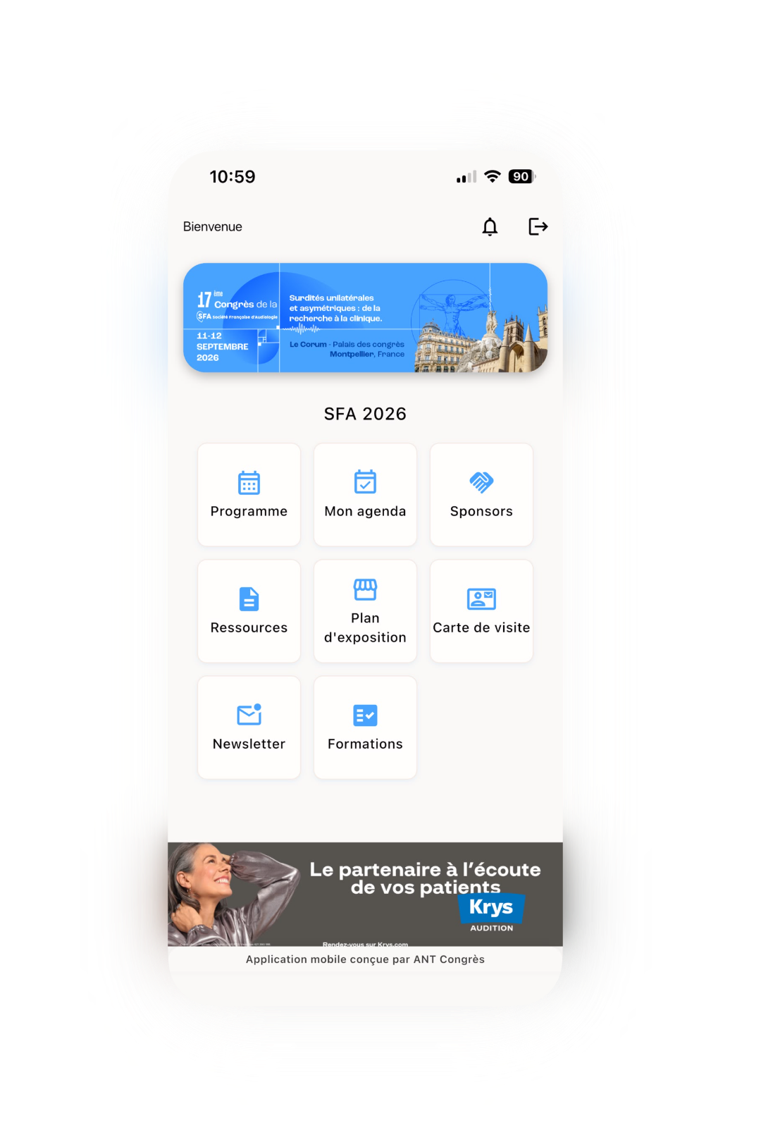 Visitez l'application
